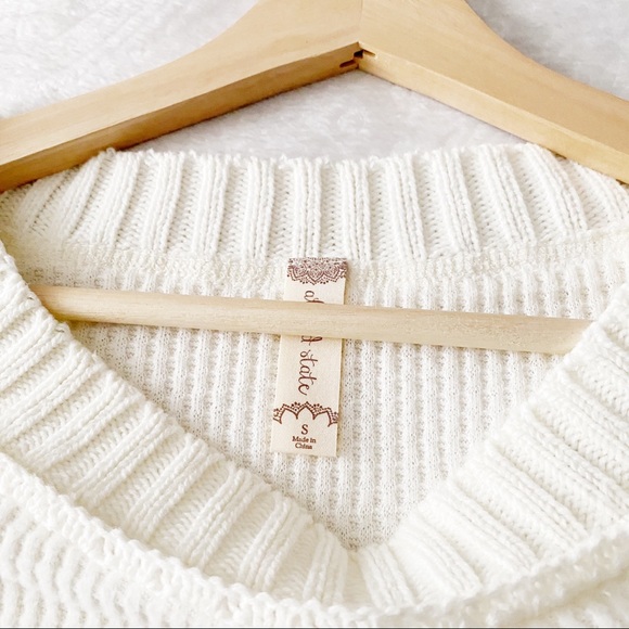 Alter’d State Thermal & Knit Fringe Sleeve Top - Picture 4 of 11